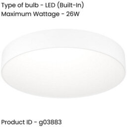 Loops 2 Pack Sleek Modern White Ceiling Light - Stylish Indoor Lighting For Contemporary Homes - thumbnail 2