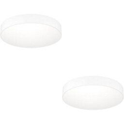 Loops 2 Pack Sleek Modern White Ceiling Light - Stylish Indoor Lighting For Contemporary Homes - thumbnail 1