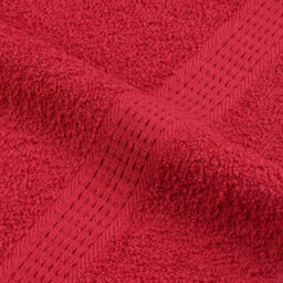 Berkfield 6 Piece Towel Set Red 360 Gsm 100% Cotton - thumbnail 7