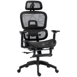 Homcom Ergonomic Office Chair Swivel Computer Chair With 3D Armrest Black - thumbnail 2