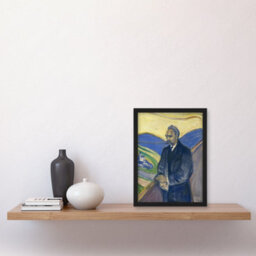 Artery8 Edvard Munch Framed Wall Art Print Friedrich Nietzsche Portrait - A4 Size - thumbnail 2