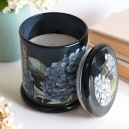 Candlelight Blue & Green 5% Hyrangea & Jasmine Scent Small Jar Candle - thumbnail 4