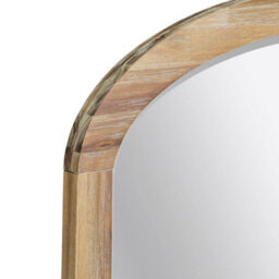 Statement Furniture Florence Overmantle Arched Wall Mirror With Wooden Frame 100X75Cm - thumbnail 3