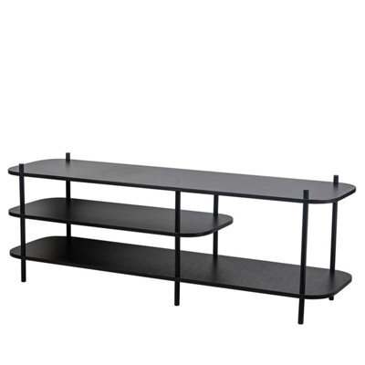 Nordlys Metal And Black Wood Tv Stand Modern Design Style Living Room - image 1
