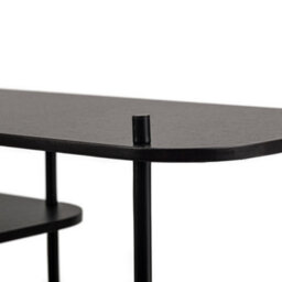 Nordlys Metal And Black Wood Tv Stand Modern Design Style Living Room - thumbnail 5