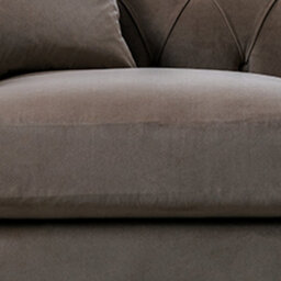 Furnishings For Less UK Elsie Velvet Chesterfield Plush Velvet Mushroom 2 Seater Sofa - thumbnail 2