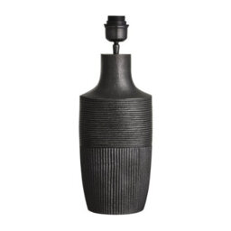 Industville Ornate Vase Table Lamp, Pewter Base, Light Natural Drum Medium Lampshade - thumbnail 2