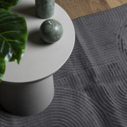 Walplus Rug Iza Short Pile Scandinavian Look Anthracite 80X150 Cm - thumbnail 7