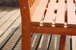 Birchtree Garden Bench 3 Seater Chair Wood Patio Deck Patio Park Outdoor Wgb02 - thumbnail 4