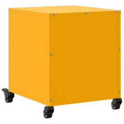 Berkfield Bedside Cabinets 2 Pcs Mustard Yellow 36X39X43.5 Cm Steel - thumbnail 8