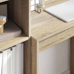 Walplus Desk With Storage With Drawer 2 Pcs Sonoma Oak 70 X 40 X 76 Cm - thumbnail 4