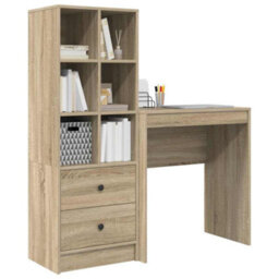 Walplus Desk With Storage With Drawer 2 Pcs Sonoma Oak 70 X 40 X 76 Cm - thumbnail 3