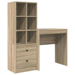 Walplus Desk With Storage With Drawer 2 Pcs Sonoma Oak 70 X 40 X 76 Cm - thumbnail 2