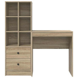 Walplus Desk With Storage With Drawer 2 Pcs Sonoma Oak 70 X 40 X 76 Cm - thumbnail 8