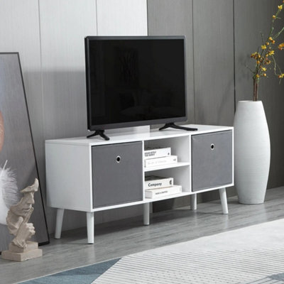 Modern Retro Wooden Tv Cabinet Media Stand Storage Drawers Shelves - image 1