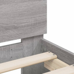 Berkfield Bed Frame Without Mattress Grey Sonoma 150X200 Cm King Size - thumbnail 8