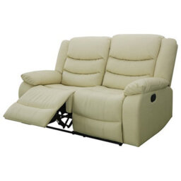 Furniture in Fashion Sorreno Bonded Leather Recliner 2 Seater Sofa In Ivory - thumbnail 8