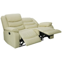 Furniture in Fashion Sorreno Bonded Leather Recliner 2 Seater Sofa In Ivory - thumbnail 7