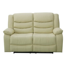 Furniture in Fashion Sorreno Bonded Leather Recliner 2 Seater Sofa In Ivory - thumbnail 5