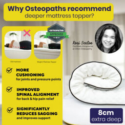 Brightr Sleep Brightr  Titan Deluxe 2 In 1 Mattress Topper  - Firm/extra Firm - Super King Size - thumbnail 8