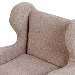 Wyld And Coco Taupe Bouclé Armchair For Children With Armrests - Modern Nursery Chair - thumbnail 7
