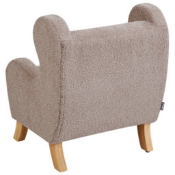 Wyld And Coco Taupe Bouclé Armchair For Children With Armrests - Modern Nursery Chair - thumbnail 6