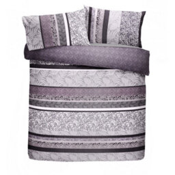 Dreams & Drapes Hanworth Modern Leaves And Fauna Striped Duvet Cover Set - thumbnail 3