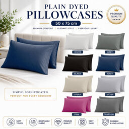Moonlight Bedding Pillowcase Pack Of 2-Envelope Closure Super Soft Brushed Microfiber Standard Pillow Cover(Navy,50X75 Cm) - thumbnail 9