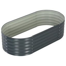 Berkfield Garden Raised Bed 160X80X44 Cm Galvanised Steel Grey - thumbnail 4