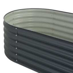 Berkfield Garden Raised Bed 160X80X44 Cm Galvanised Steel Grey - thumbnail 6