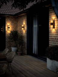 Nordlux Aludra Outdoor Aluminium Wall Light Coastal/marine Safe Brown,mains - thumbnail 4