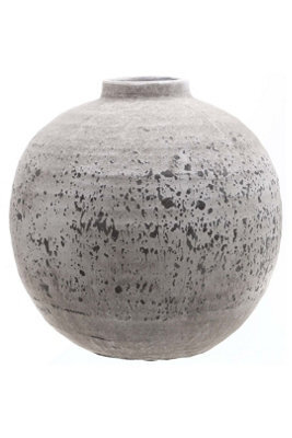 Tiber Stone Ceramic Vase, Modern Minimalist Home Decor, Floral Arrangement - image 1