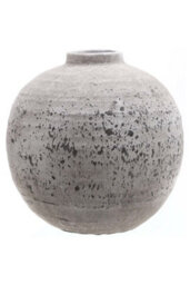 Tiber Stone Ceramic Vase, Modern Minimalist Home Decor, Floral Arrangement - thumbnail 1