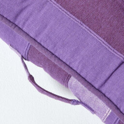Homescapes Morocco Striped Cotton Floor Cushion Mauve - thumbnail 4