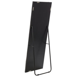 Beliani Standing Mirror Ansouis 150 Cm Faux Leather Black - thumbnail 6
