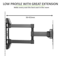 "Tech Art Full Motion Double Arm Tv Wall Mount Bracket 26"" To 43""" - thumbnail 4