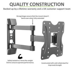 "Tech Art Full Motion Double Arm Tv Wall Mount Bracket 26"" To 43""" - thumbnail 3