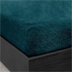 Gc Gaveno Cavailia Teddy Bear Plain Fitted Sheet Single Green Fleece Thermal Warm Super Soft & Warm Fluffy Fitted Bed Sheet