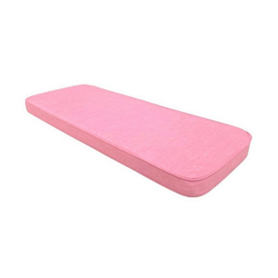 Glendale Garden & Leisure Powder Luxury 2 Seater Bench Cushion (Pack Of 4) - L48 X W116 X D5 Cm - Pink