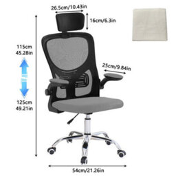 Mesh Office Chair Ergonomic Swivel Lift Adjustable - thumbnail 2