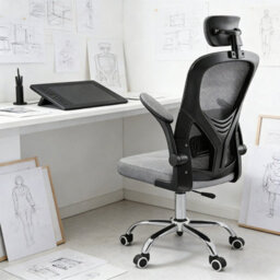 Mesh Office Chair Ergonomic Swivel Lift Adjustable - thumbnail 1