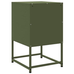 Berkfield Bedside Cabinet Olive Green 36X39X60.5 Cm Steel - thumbnail 8