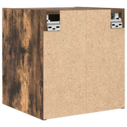 Berkfield Wall-Mounted Bedside Cabinets 2 Pcs Smoked Oak 38X34X40 Cm - thumbnail 9