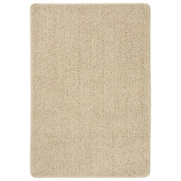 Berkfield Durable Shaggy Rug Cream 160X230 Cm Anti Slip - thumbnail 2