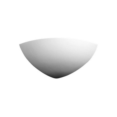 Luminosa Lighting Luminosa Bisquitte Lifestyle Ceramics Plaster Wall Light White, 1X E27 - image 1