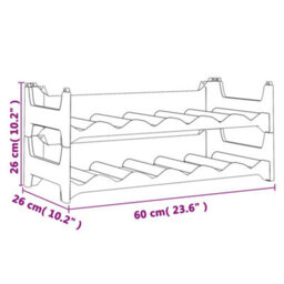 Walplus Wine Rack For 12 Bottles Pp Stackable - thumbnail 6