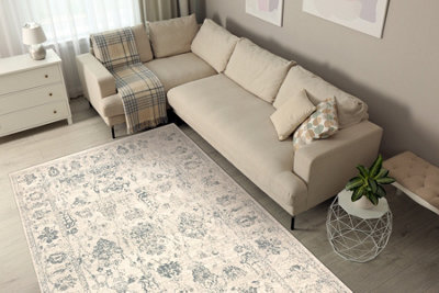 RugsX Wool Carpet Abby 486.25.la110 Osta Ornament, Frame Classic Beige Green 160X240 Cm - image 1