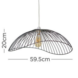 Valuelights Covelas Ceiling Shade And Bulb (D)59Cm - thumbnail 8