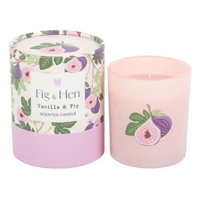 Something Different Fig And Vanilla Scented Candle Pink (One Size)