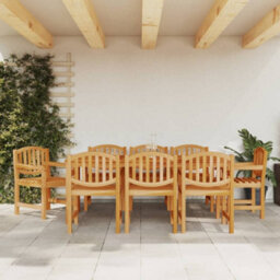 Berkfield Garden Chairs 8 Pcs 58X59X88 Cm Solid Wood Teak - thumbnail 1